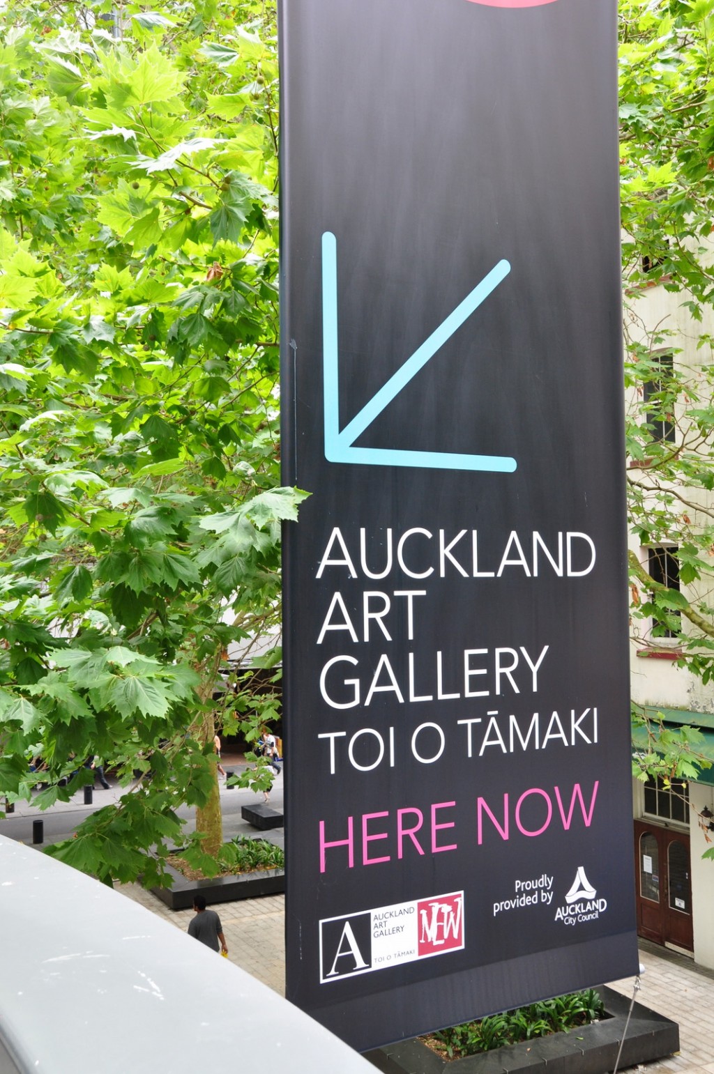 Sign outside Auckland Art Gallery